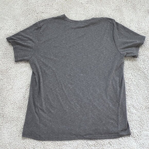 Nike Mens T Shirt XXL Gray Short Sleeve Dri Fit Athletic Cut - Picture 12 of 12